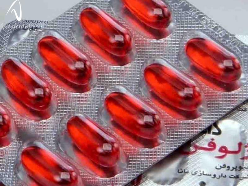 ژل داخل کپسول ژلوفن روی دندان