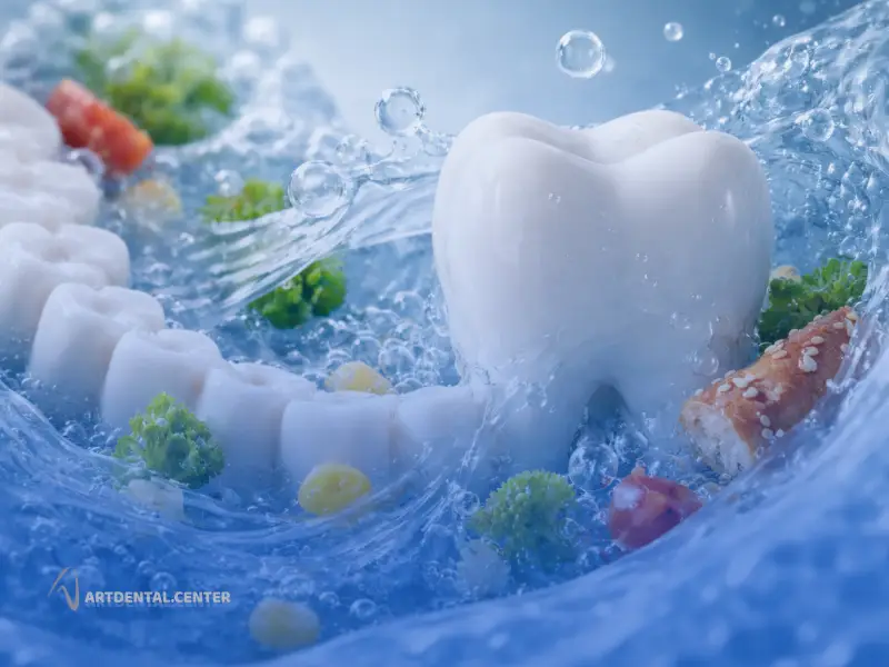 بزاق چگونه باقیمانده غذا را از دهان پاک میکند؟